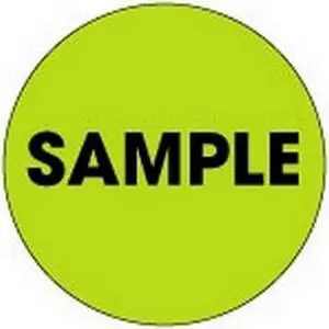 2" Diameter Sample Circle Labels (500 per Roll)