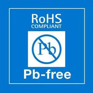 2" x 2" RoHS Compliant Pb-Free Labels (500 per Roll)