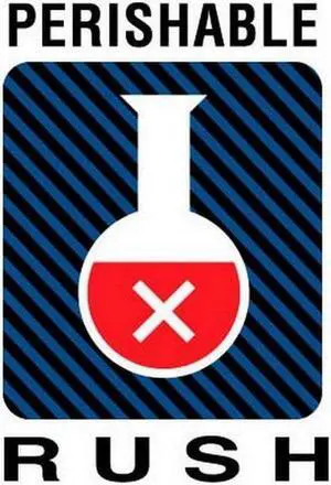 6" x 4" Perishable Rush Labels (500 per Roll)