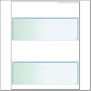 Green to Blue Rainbow Laser Check, Bottom Position, Fingerprint II, Panels at 2 - 3-1/2 - 2 - 3-1/2 (Ream of 500)