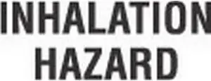 50mm x 21mm Inhalation Hazard D.O.T. Class 6 Hazard Labels (500 per Roll)