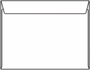 Machine Insertable Open Side Booklet Envelopes, 9" x 12", 25#, White Paper/Poly/Paper, Smooth Finish (Box of 500)