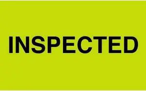 3" x 5" Inspected Labels (500 per Roll)