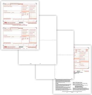 TFP W-2 Packaged Blank Laser Set, 6-Part, 25 Employees