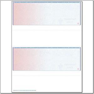 Red to Blue Rainbow Laser Check, Top Position, Fingerprint II, Panels at 3-1/2 - 2 - 3-1/2 - 2 (Ream of 500)