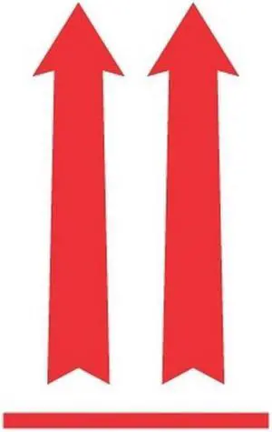3" x 5" Arrows Up Labels (500 per Roll)