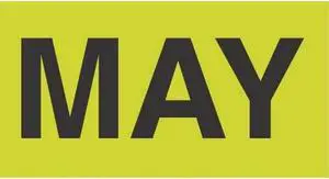 2" x 3" May Labels (500 per Roll)