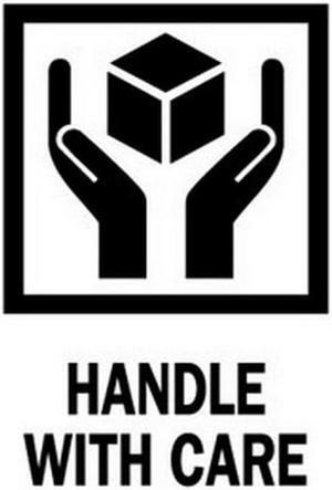 3" x 4" Handle With Care Labels (500 per Roll)