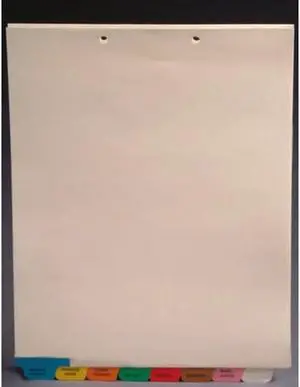 Stock Chart Divider Sets, Medical, END TABs, 1/8th Cut (50 Sets of 8 Tabs)
