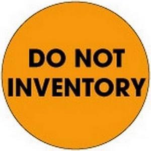 2" Diameter Do Not Inventory Circle Labels (500 per Roll)