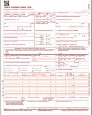 CMS-1500 (02/12) Laser Cut Sheet (2,500/case)