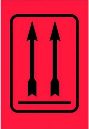 4" x 6" 2 Arrows Up Labels (500 per Roll)