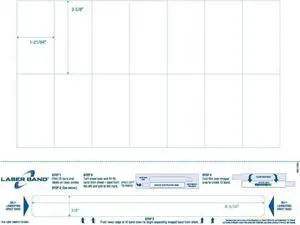 8-1/2" x 11" Adult Band w/ Labels & Tamper Evident. (Carton of 1000)