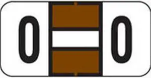Jeter Compatible "O" Labels, Polylaminated Stock, 3/4 " X 1-1/2" Individual Letters - Roll of 500