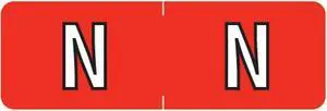 Barkley ABAM Compatible Mini "N" Labels, Laminated Stock, 1/2" X 1-1/2" Individual Letters - Roll of 500
