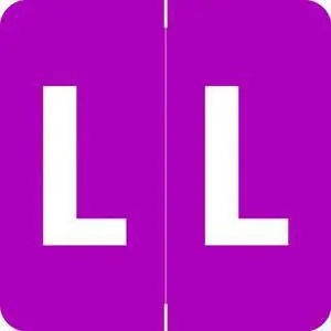 Barkley ADPK Compatible "L" Labels, Laminated Stock, 1-1/2" X 1-1/2" Individual Letters - Pack of 228