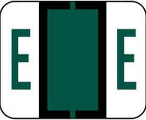 Smead Compatible "E" Labels, Polylaminated Stock, 1" X 1-1/4" Individual Letters - Roll of 500