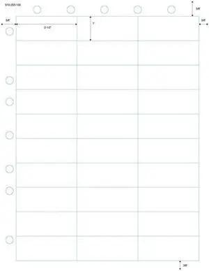 Laser Labels (Second Sheet) 30 Up (Carton of 1000)