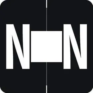 Barkley ADPK Compatible "N" Labels, Laminated Stock, 1-1/2" X 1-1/2" Individual Letters - Pack of 228