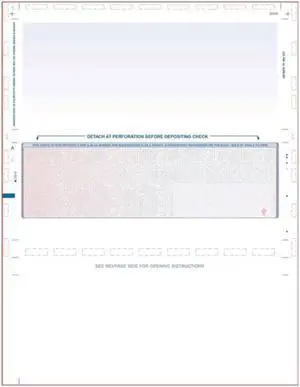 Red to Blue Rainbow Pressure Seal Check, Middle Position, Fingerprint II, Z Fold (Ream of 500)