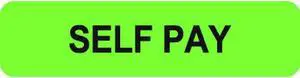 Insurance Labels, Self Pay - Fl Green, 1-1/4" X 5/16" (Roll of 500)