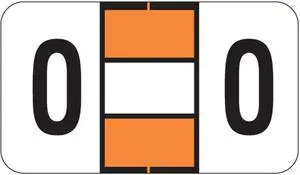 Jeter 0200 Compatible "O" Labels, Laminated Stock, 15/16" X 1-5/8" Individual Letters - Roll of 500