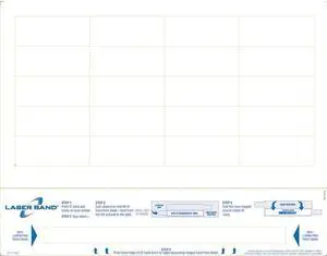 8-1/2" x 11" Adult Band w/ Labels (Carton of 1000)