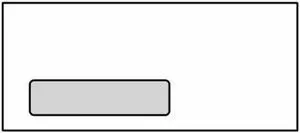 #10 Window Machine Insertable Business Envelopes, 4-1/8" x 9-1/2", 24#, White, Diagonal Seam, Poly Window (Box of 500)