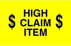 3" x 5" High Claim Item Labels (500 per Roll)