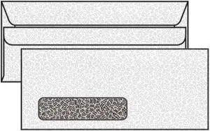 #10 Side Seam Digi-Clear Window Confetti Tint with Flip Stik, White, Self-Sealing (Latex Adhesive) (Box of 500)