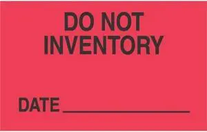 1-3/8" x 2" Do Not Inventory Date ____ Labels (500 per Roll)