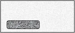 #10 Poly Window Business Envelopes, 4-1/8" x 9-1/2", 24#, White, Side Seams, Black Wesco Inside Tint (Box of 500)