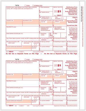 TFP 1099-R Federal Copy A - Pack of 100