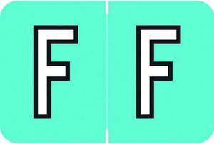 Barkley ACPM Compatible "F" Labels, Laminated Stock, 1" X 1-1/2" Individual Letters - Roll of 500
