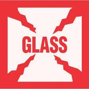 4" x 4" Glass Labels (500 per Roll)
