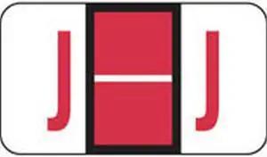 Jeter Compatible "J" Labels, Polylaminated Stock, 15/16 " X 1-5/8"  Individual Letters - Roll of 500