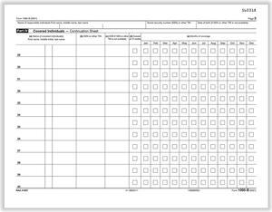 TFP 1095-B IRS Continuation Copy Health Coverage - Pack of 100