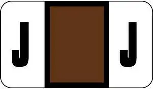 Safeguard Compatible "J" Labels, Laminated Stock, 15/16" X 1-5/8" Individual Letters - Roll of 500