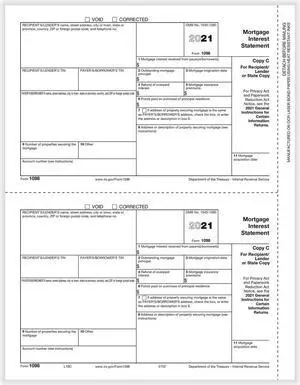TFP 1098 Recipient/Lender Copy C and/or State Copy - Pack of 100