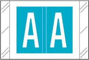 Tabbies Compatible "A" Labels, Polylaminated 100# Stock, 1 " X 1-1/2" Individual Letters - Roll of 500