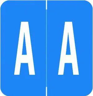 VRE/GBS Compatible "A" Labels, Polylaminated Stock, 1.3 " X 1-1/4" Individual Letters - Rolls of 250