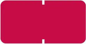 Tab Compatible Solid Red Labels, Vinyl Kimdura Stock, 1/2" X 1" Individual Colors - Roll of 1000