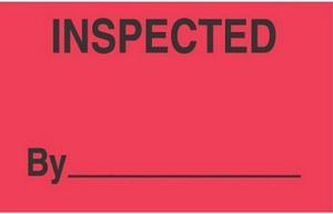 1-3/8" x 2" Inspected ____ Labels (500 per Roll)