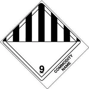 4" x 4-3/4" Class 9 - Environmentally Hazardous Substances, Liquid N.O.S. UN3082 Labels (500 per Roll)