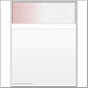 Red to Green Rainbow Laser Check, Top Position, Fingerprint II, Panels at 3-1/2 - 3-1/2 - 4 (Ream of 500)