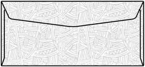 #10 Regular Business Envelopes, 4-1/8" x 9-1/2", 24#, White, Side Seams, Wesco Inside Tint (Box of 500)