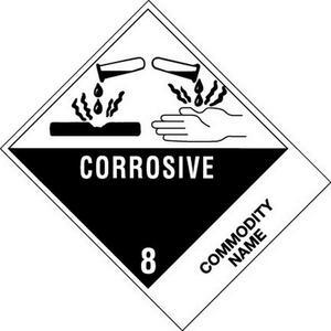 4" x 4-3/4" Corrosive - Compounds, Cleaning Liquids NA1760 Labels (500 per Roll)