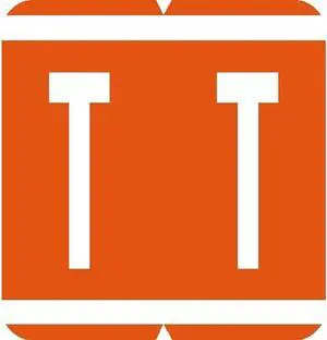 GBS Compatible "T" Labels, Laminated Stock, 1-5/16" X 1-1/4" Individual Letters - Pack of 200