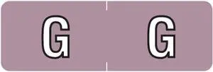 Barkley ABAM Compatible Mini "G" Labels, Laminated Stock, 1/2" X 1-1/2" Individual Letters - Roll of 500