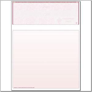 Burgundy Laser Check, Top Position, Fingerprint II, Panels at 3-1/2 - 4 - 3-1/2 (Ream of 500)